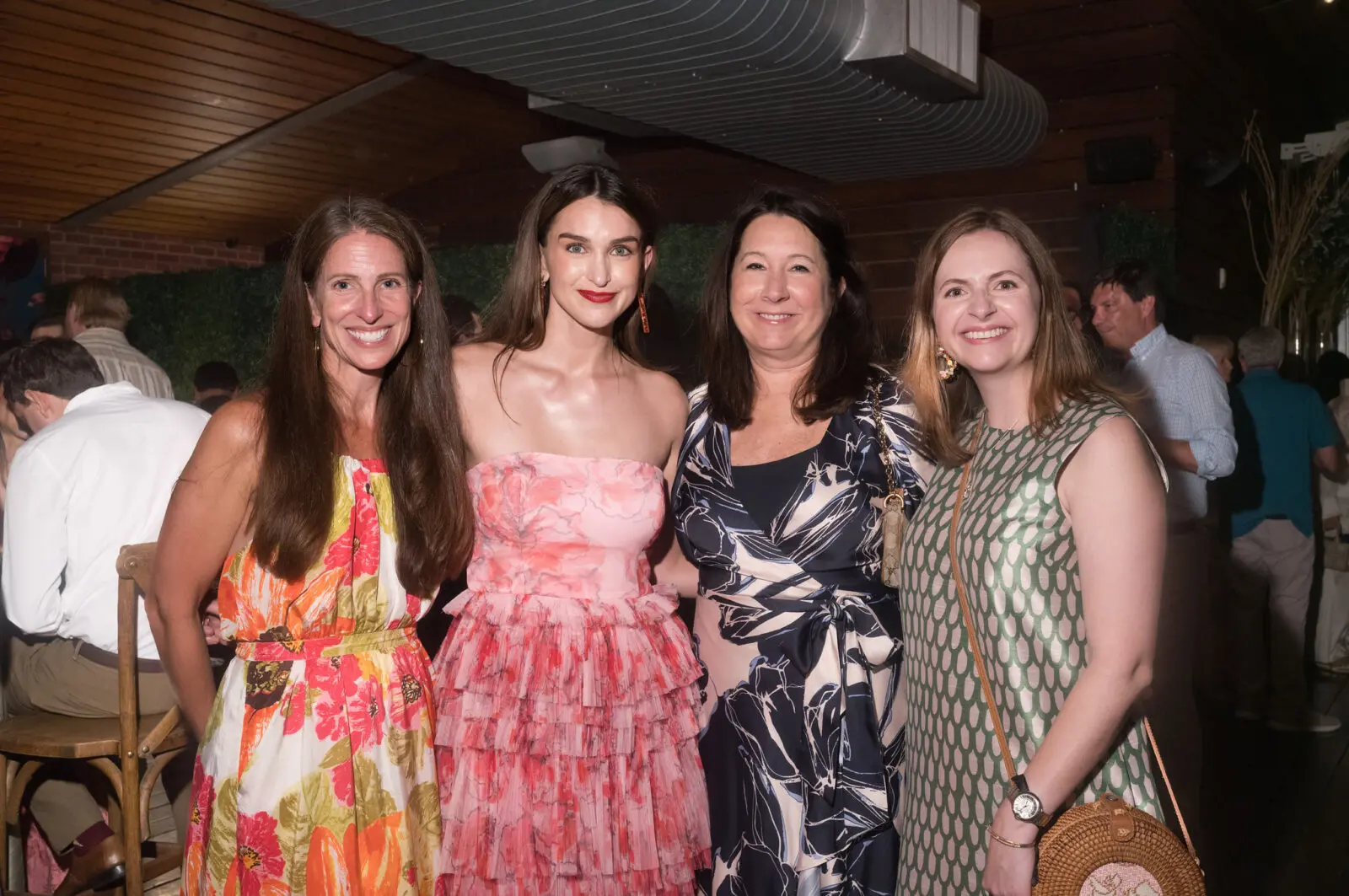 Erin Grace, Taylor Anne Adams, Paige Martin, Kara Neumann at Discovery Green's 'A Night of Discovery' (Photo by Daniel Ortiz)