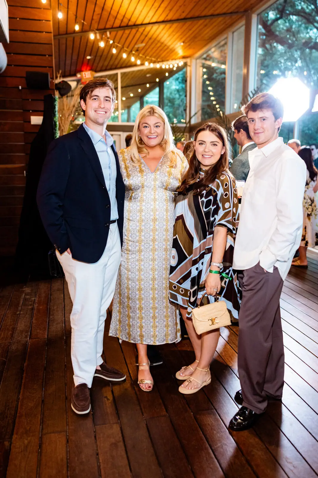 John Goodman, Lauren Gray, Stephanie Bourne, and Walt Fortney at Discovery Green's 'A Night of Discovery' (Photo by Hung L. Truong)