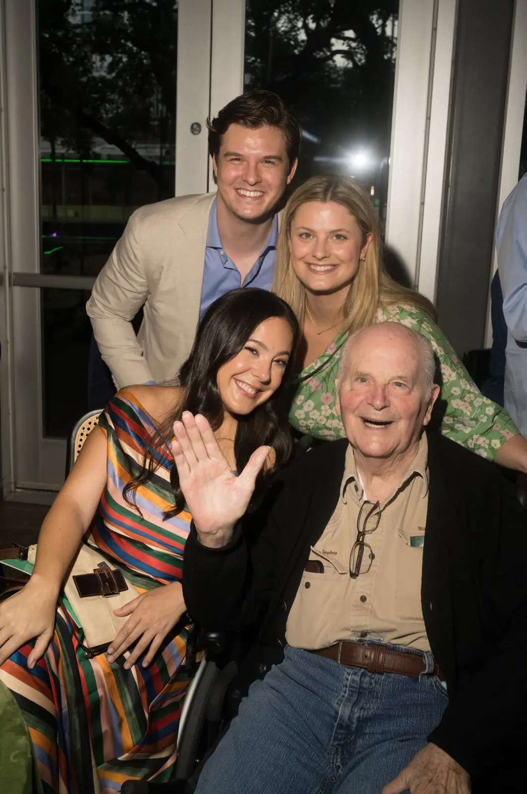 Reed Daniel, Louisa Lummis, Frances Lummis, Mike Stude at Discovery Green's 'A Night of Discovery' (Photo by Daniel Ortiz)