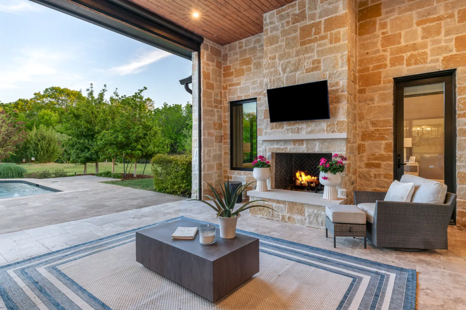 The perfect spot to watch football on the weekends in Texas. (Photo by Costa Christ / Compass)
