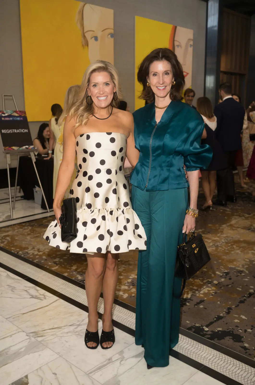 Amanda Boffone, Phoebe Tiudor  at Asia Society Texas’ annual 'Runway to Asia' (Photo by Daniel Ortiz)