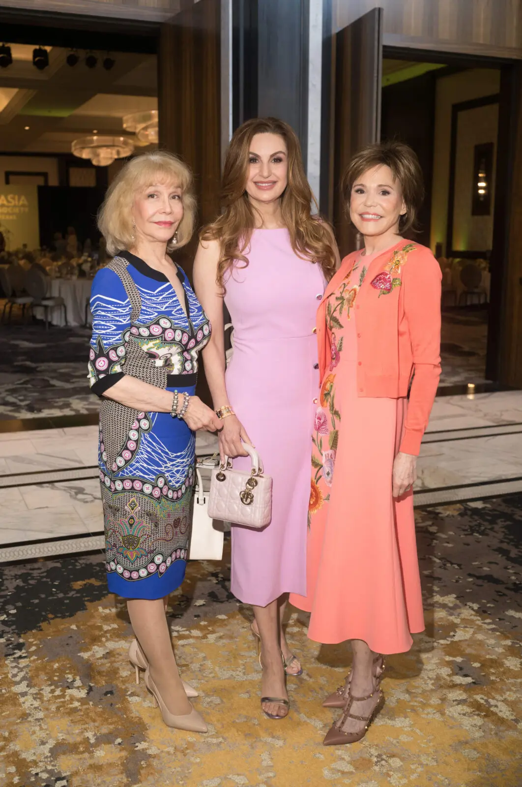Susan Boggio, Brigitte Kalai,
Hallie Vanderhider at Asia Society Texas’ annual 'Runway to Asia' honoring designer Bach Mai ( Photo by Daniel Ortiz)