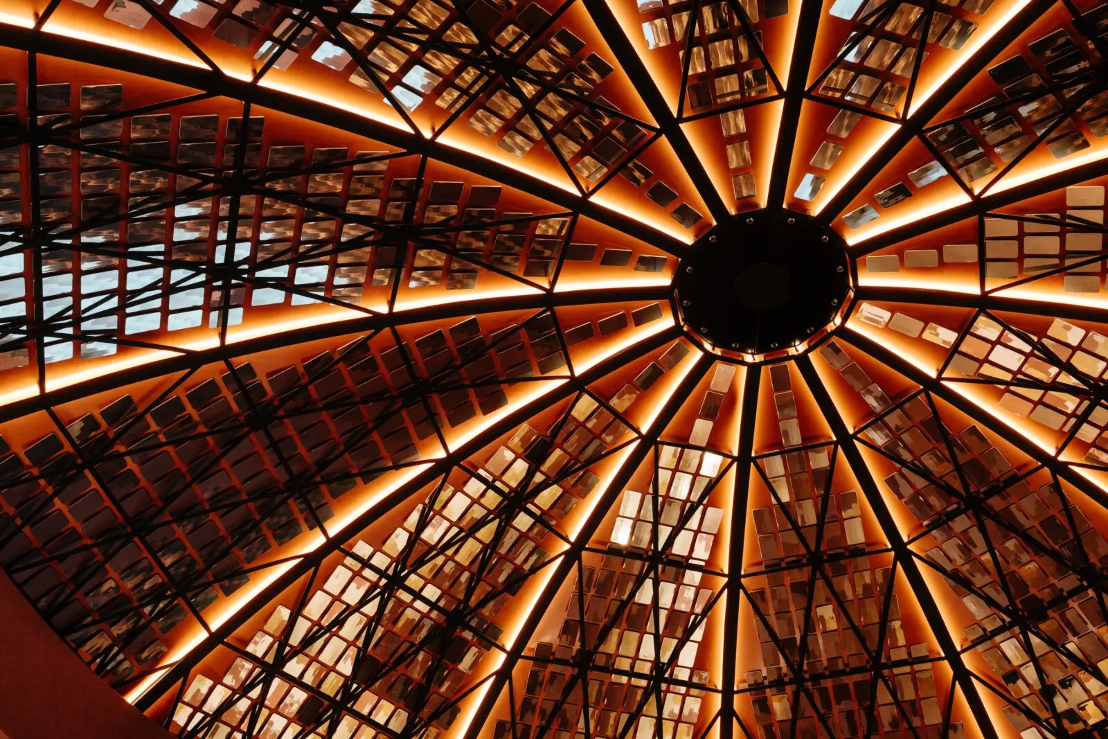 Look up as you enter Kirkwood's nearly 7,000 foot space and you’re met with a striking replica of the Astrodome. (Photo by Quit Nguyen )