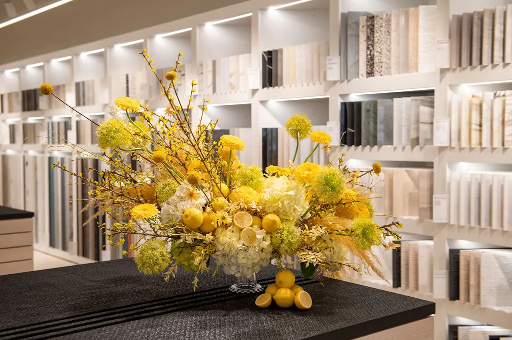 The party featured florals from Avant Garden. (Photo by Tamytha Cameron)