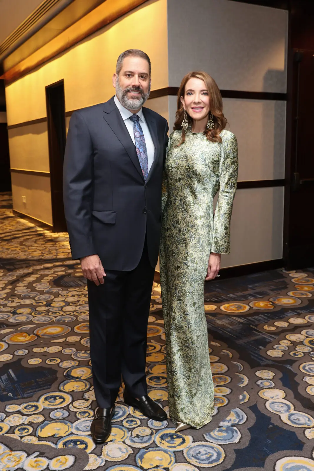 Brian Caress, Jessica Strehlow  at the Holocaust Museum Houston  Lyndon Baines Johnson Moral Courage Award Dinner (Photo by Priscilla Dickson)