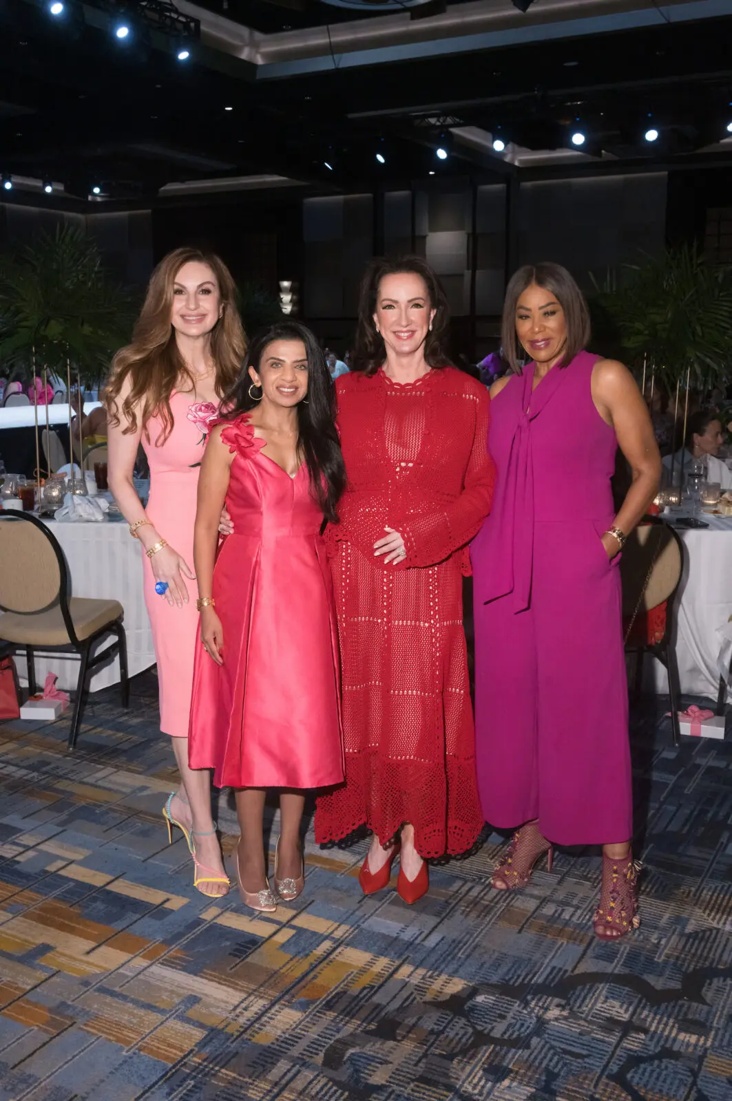 Brigitte Kalai, Farida Abjani, Alicia Smith, Deborah Duncan at the Latin Women's Initiative 'Viva la Moda' event (Photo by Daniel Ortiz)