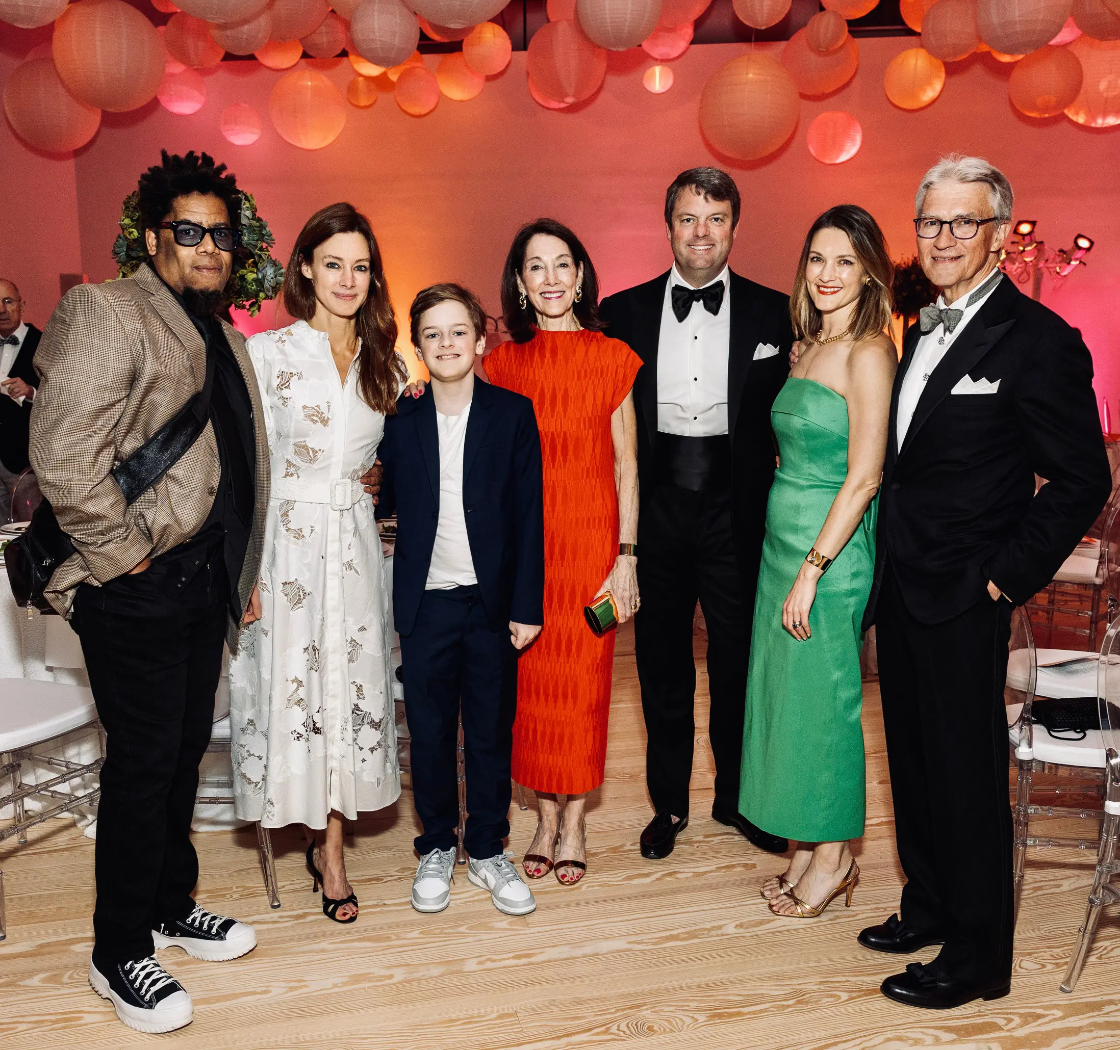 CAMH_GALA_2026-1526 David McGee, Kate Criner Bellin, Georgie Bellin, Susie Criner, Campbell and Annie Eifler, Sanford Criner 2 (Photo by Jenny Antill Clifton)