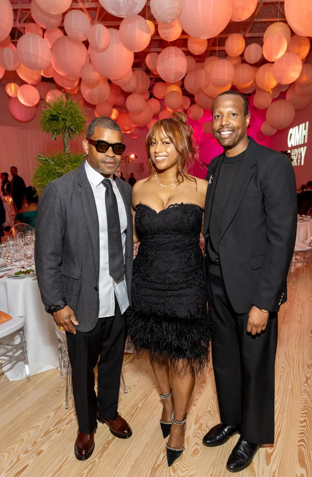 LaMonté French, Moriah Alise, Josh Pierre at CAMH Party: 2026 Annual Benefit and Art Auction (Photo by Jenny Antill Clifton)