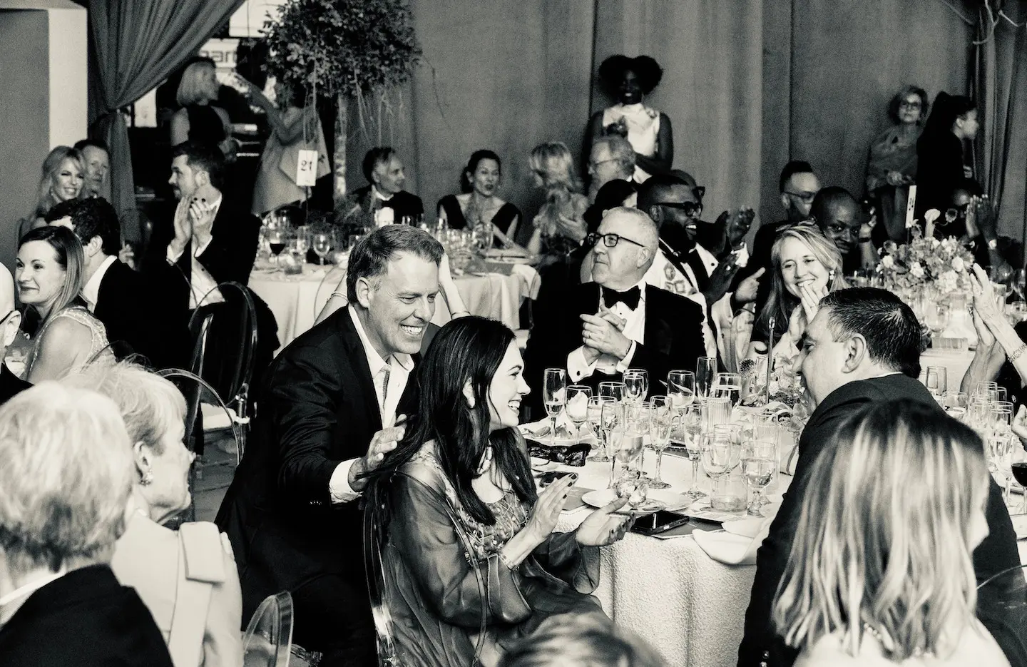 A scene from the evening at CAMH's most successful party ever shows its lively nature. (Photo by Jenny Antill Clifton)