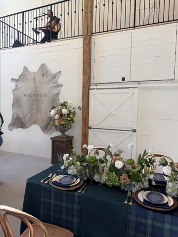 The original stall doors are still visible after transforming a horse barn into an event venue. (Photo by Laura Landsbaum)
