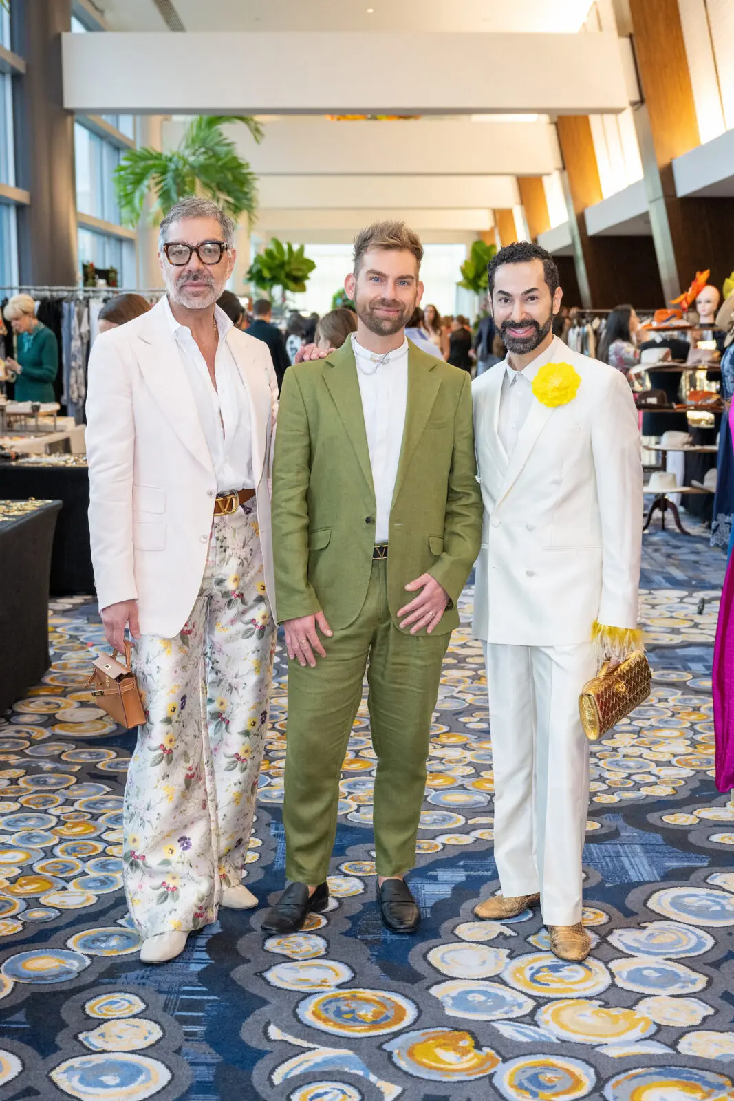 Ceron, Taylor Hudgins, Fady Armanious at the Latin Women's Initiative 'Viva la Moda' event (Photo by Jacob Power)