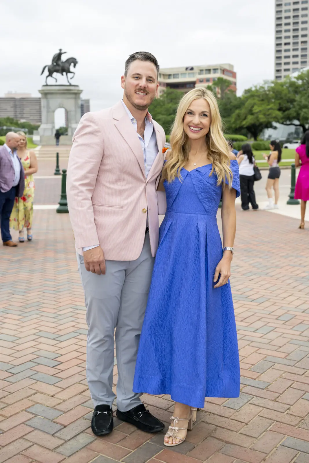 Chris Wadley & Katherine Whaley at Hermann Park Conservancy's 'Evening in the Park' (Photo by Michelle Watson, CatchlightGroup.com)