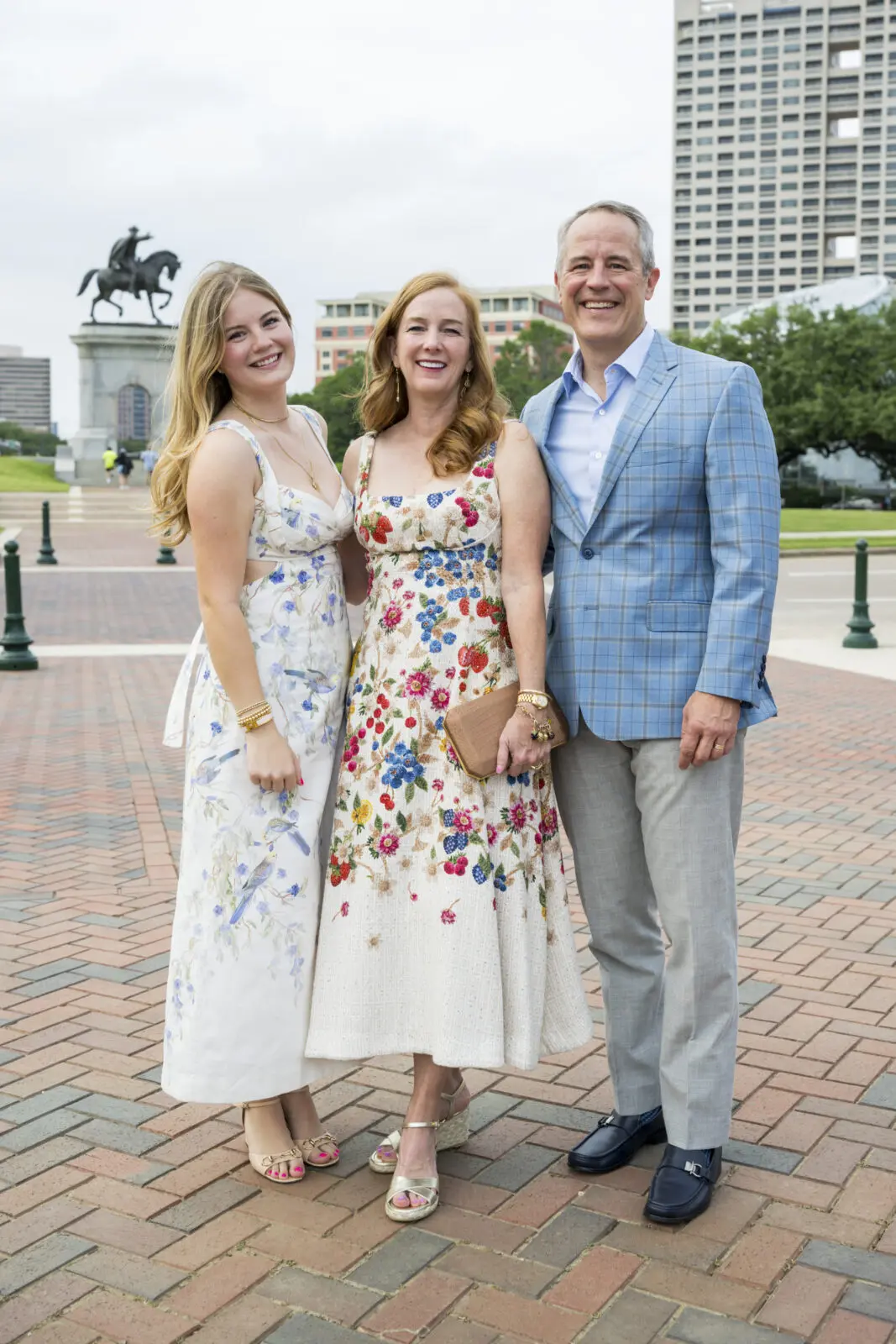 Claire Thacker, Allison & Troy Thacker at Hermann Park Conservancy's 'Evening in the Park' (Photo by Michelle Watson, CatchlightGroup.com)