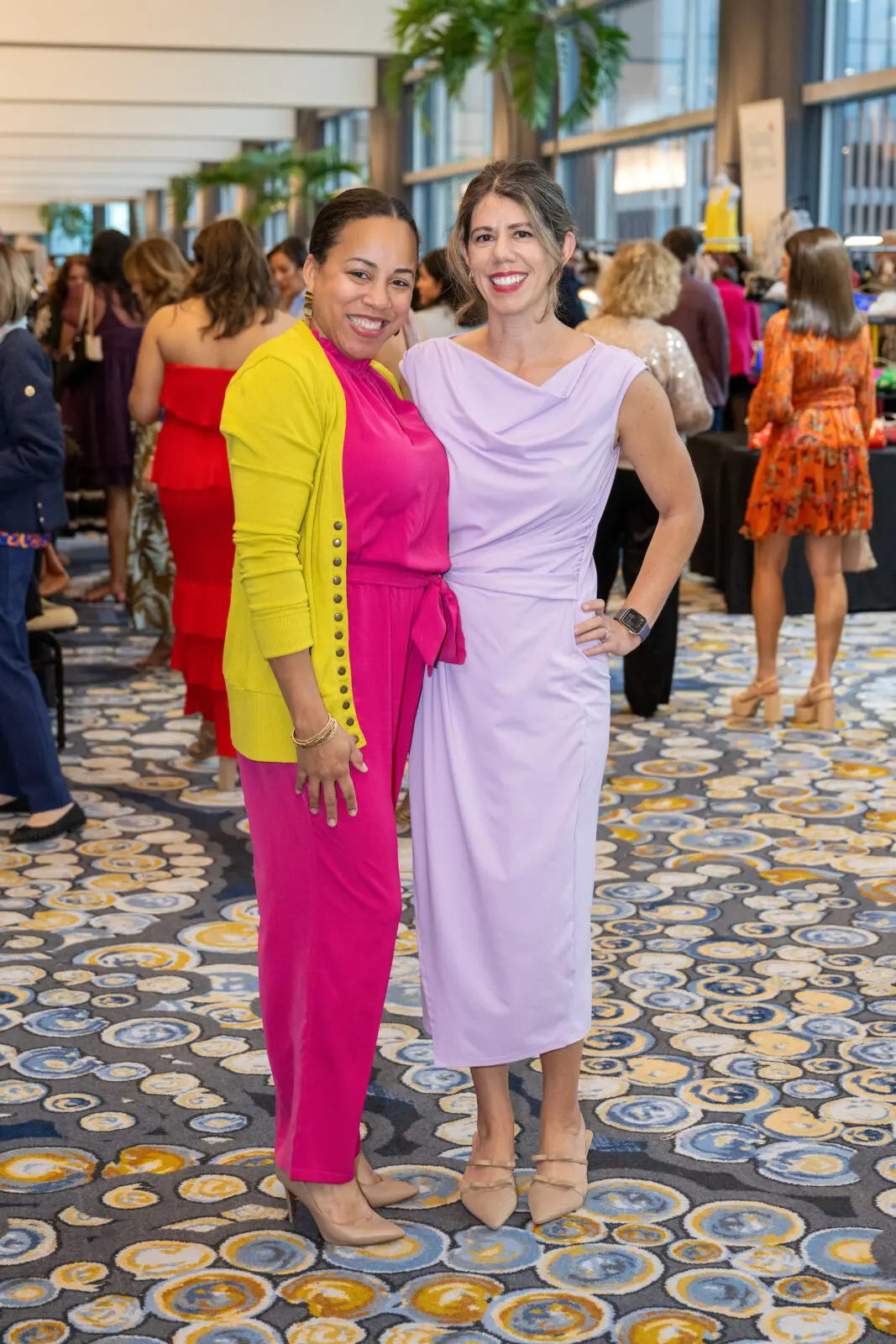 Courtney Gabriel, Rosa Hinkle at the Latin Women's Initiative 'Viva la Moda' event (Photo by Jacob Power)