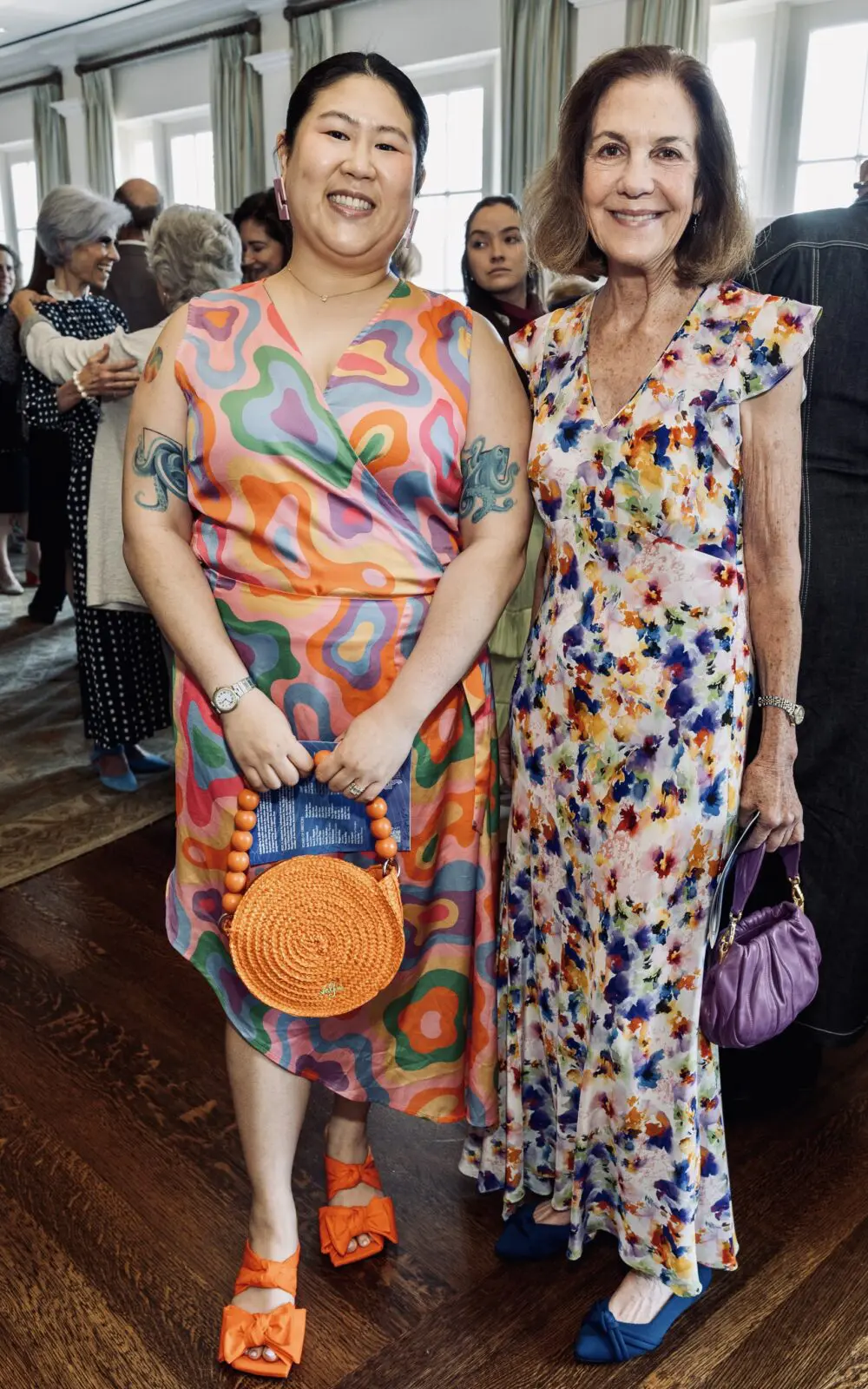 Stephanie Wong Smith, Jereann Chaney at Houston Center for Contemporary Craft 2026 Crafting A Legacy Spring Luncheon (Photo by Jenny Antill Clifton)