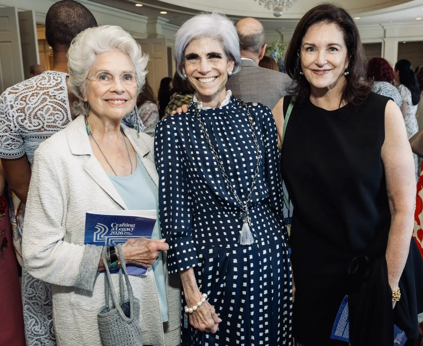 Betty Moody, chair Judy Nyquist, Lea Weingarten at Houston Center for Contemporary Craft 2026 Crafting A Legacy Spring Luncheon (Photo by Jenny Antill Clifton)