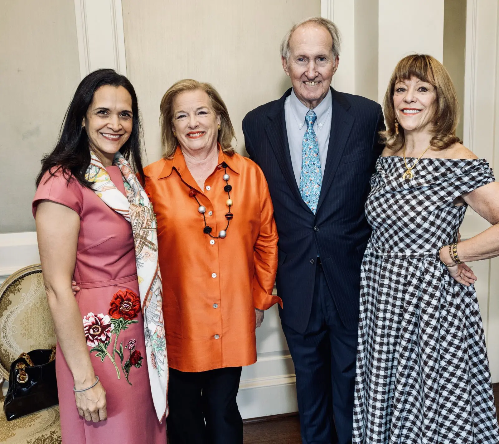 Khori Dastoor, Molly & Jim Crownover, Franci Neely at Houston Center for Contemporary Craft 2026 Crafting A Legacy Spring Luncheon (Photo by Jenny Antill Clifton)