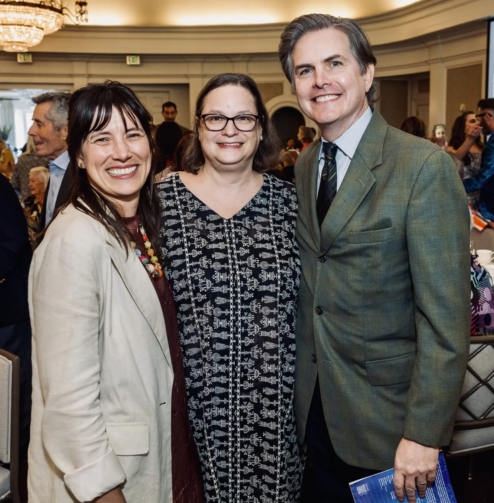 Anna Walker, Cindi Strauss & Chris Ballou at Houston Center for Contemporary Craft 2026 Crafting A Legacy Spring Luncheon  (Photo by Jenny Antill Clifton)