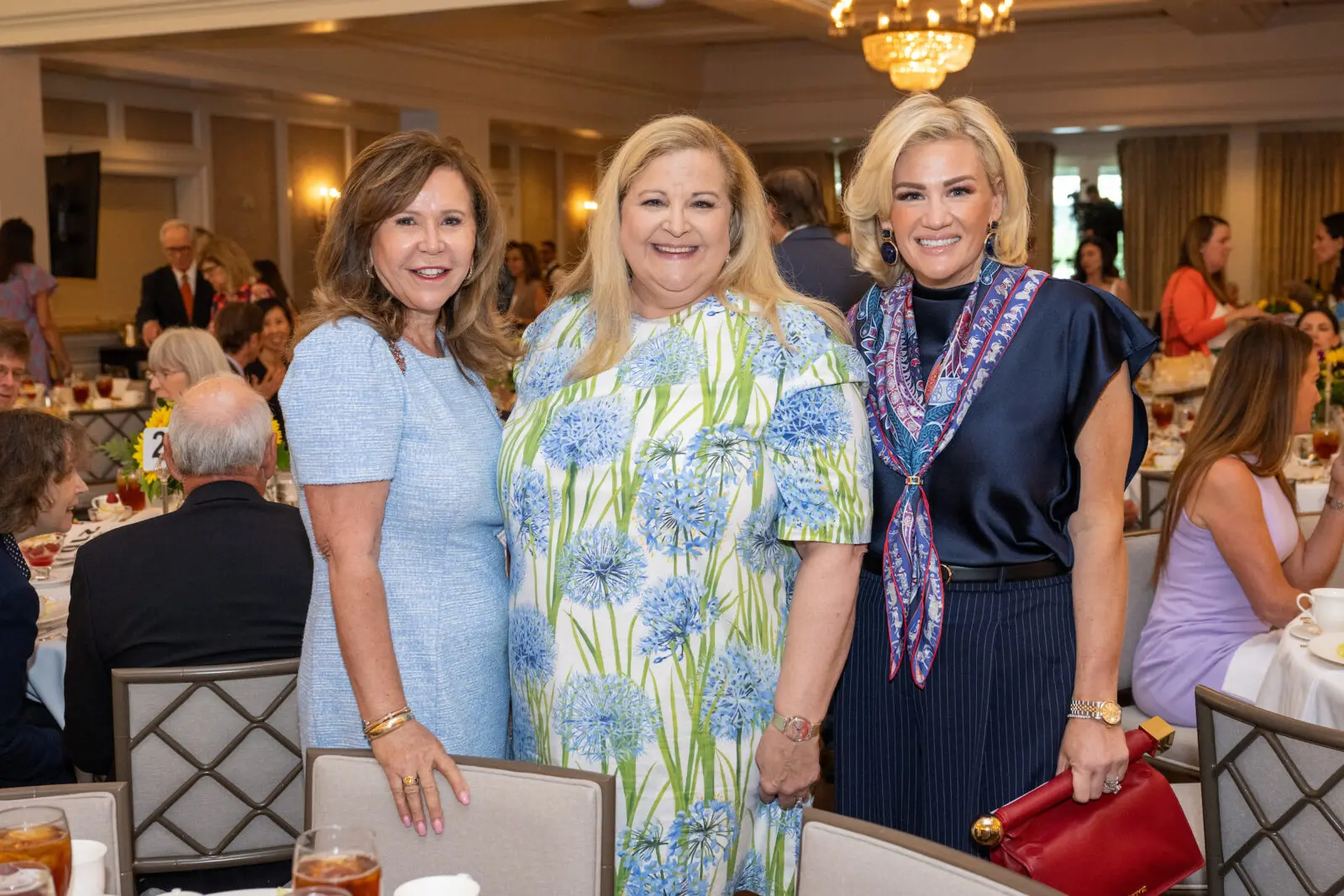 Cyndy Garza Roberts, DeeDee Marsh, Nora Jarrard at CanCare's 'Hope Survivorship' luncheon (Photo by Jacob Power)
