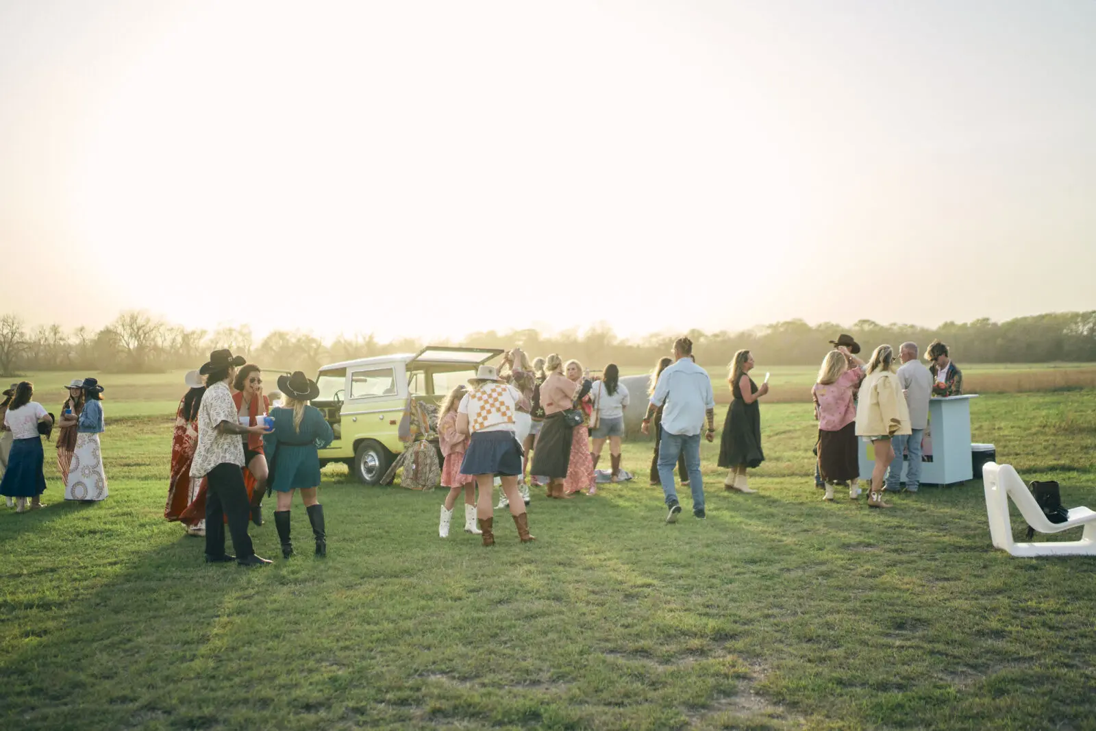 Under golden sunset light washing over a Central Texas field, the Sainty Nelson x SaPeyKa Mommy & Me collection officially launched just weeks ago. (Courtesy)
