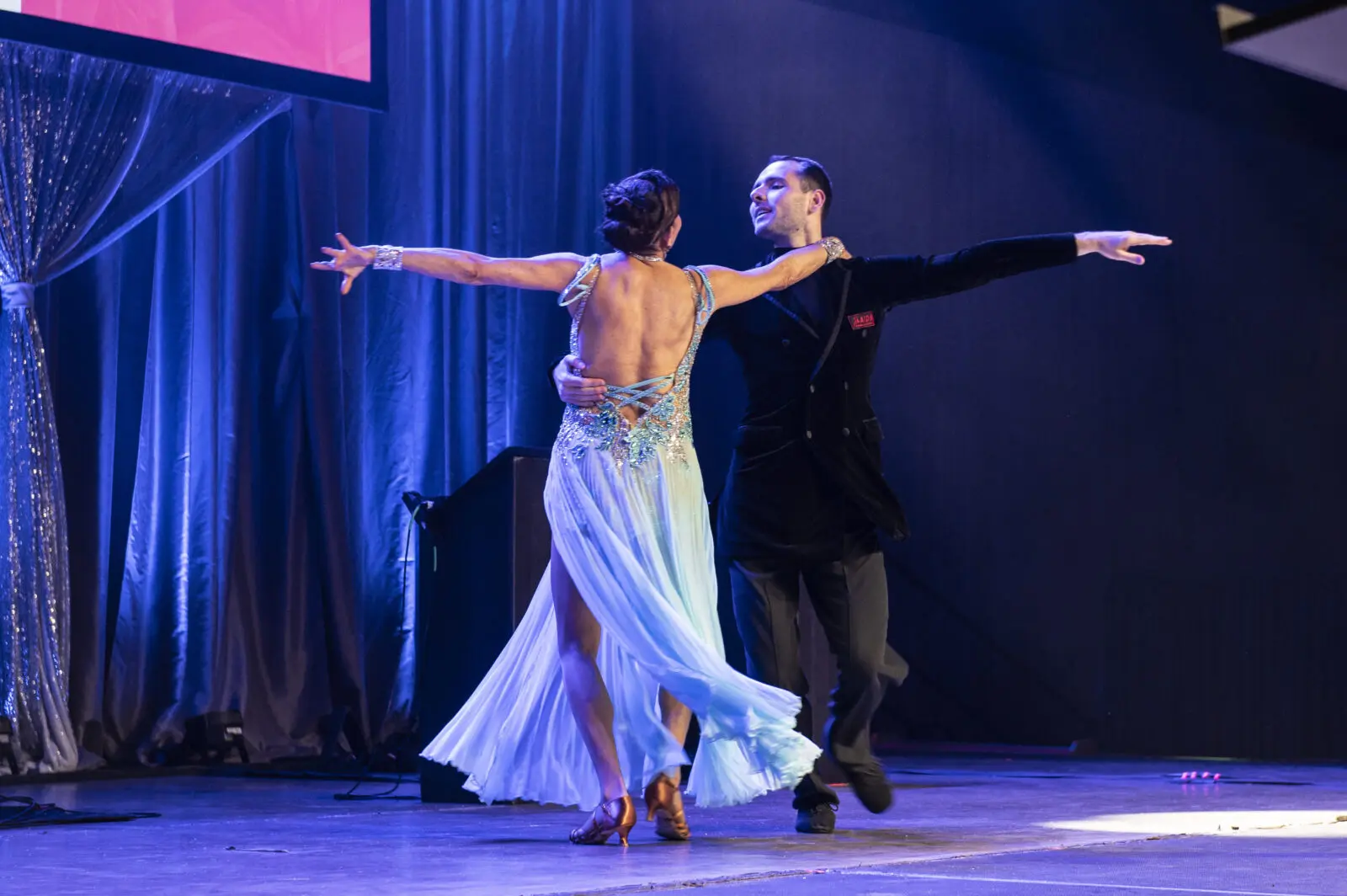 Equest Co-Founder Susan Schwartz and Adam Telessy dancing (Photo by Tamytha Cameron)
