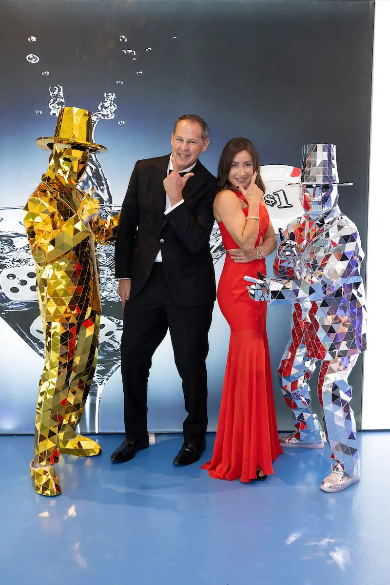 David & Aoife French get into the James Bond theme at the Victory Houston gala. (Photo by Wilson Parish)