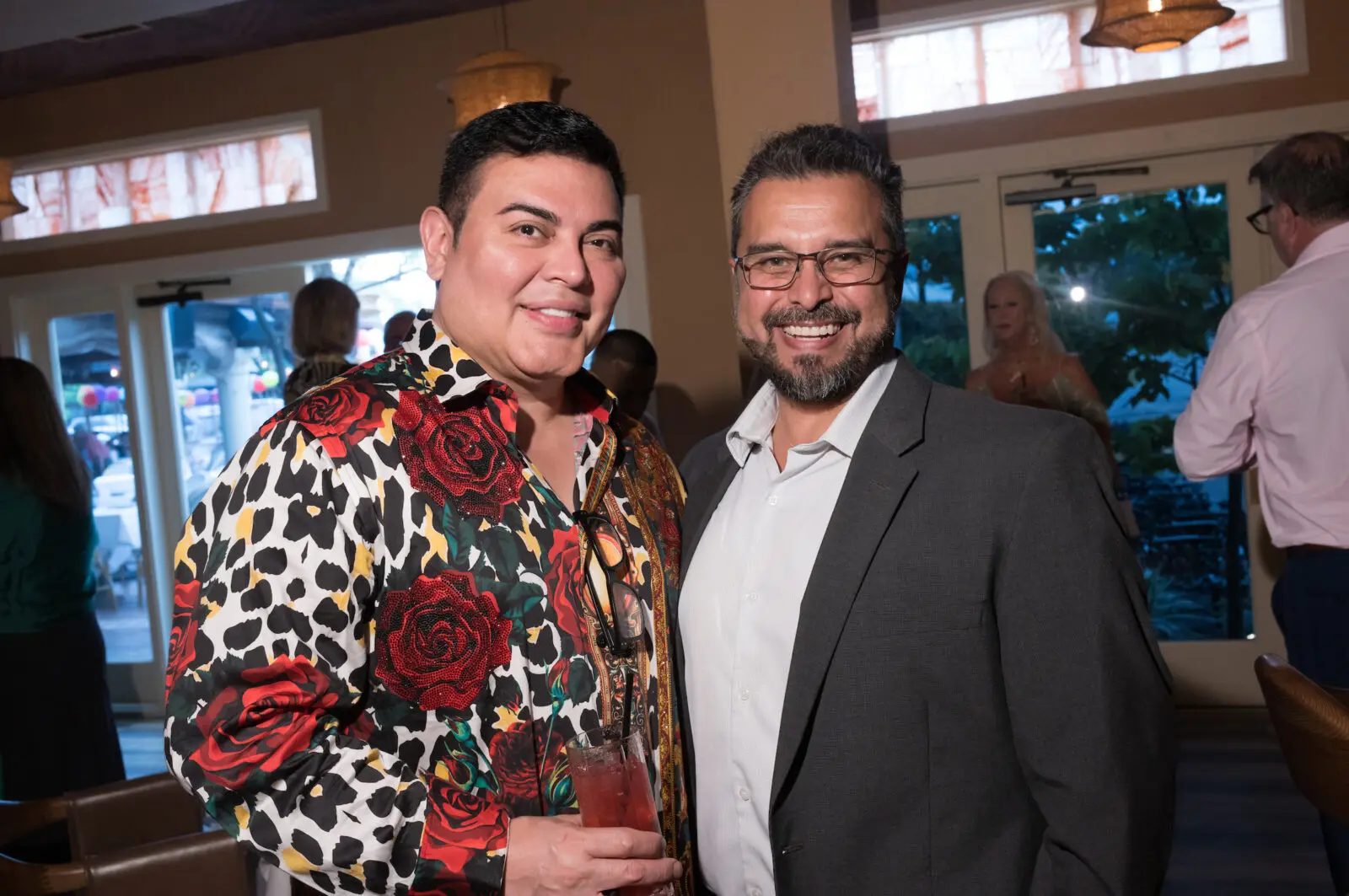 Edward Sanchez, Polo Gutierrez at the opening party for Exilio Latin restaurant in Harlow District (Photo by Daniel Ortiz)