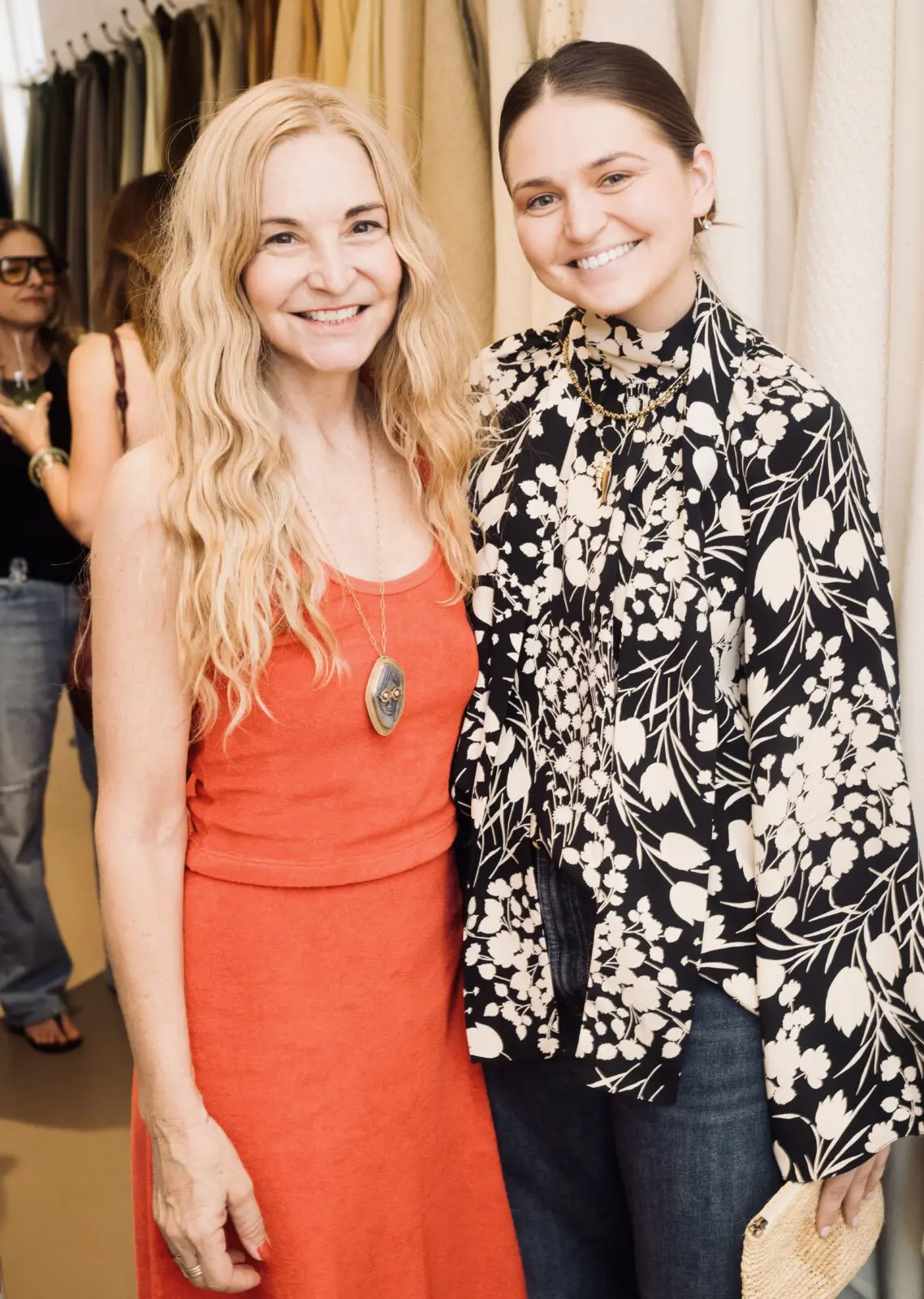 Elisabeth McCabe, Sadie McCabe at the Matt Camron Rugs celebration of its partnership with Rose Uniacke (Photo by Daniel Ortiz)