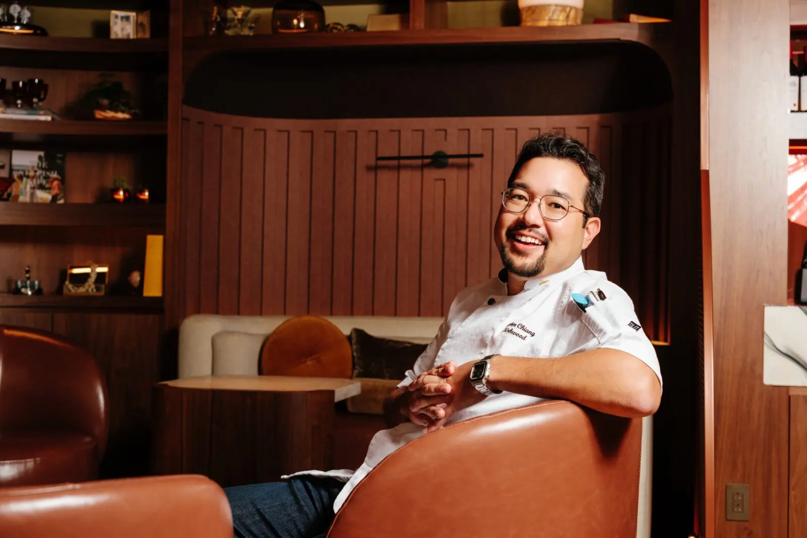 Executive chef, Stephen Chiang mans the range at the new Kirkwood Restaurant. (Photo by Quit Nguyen )