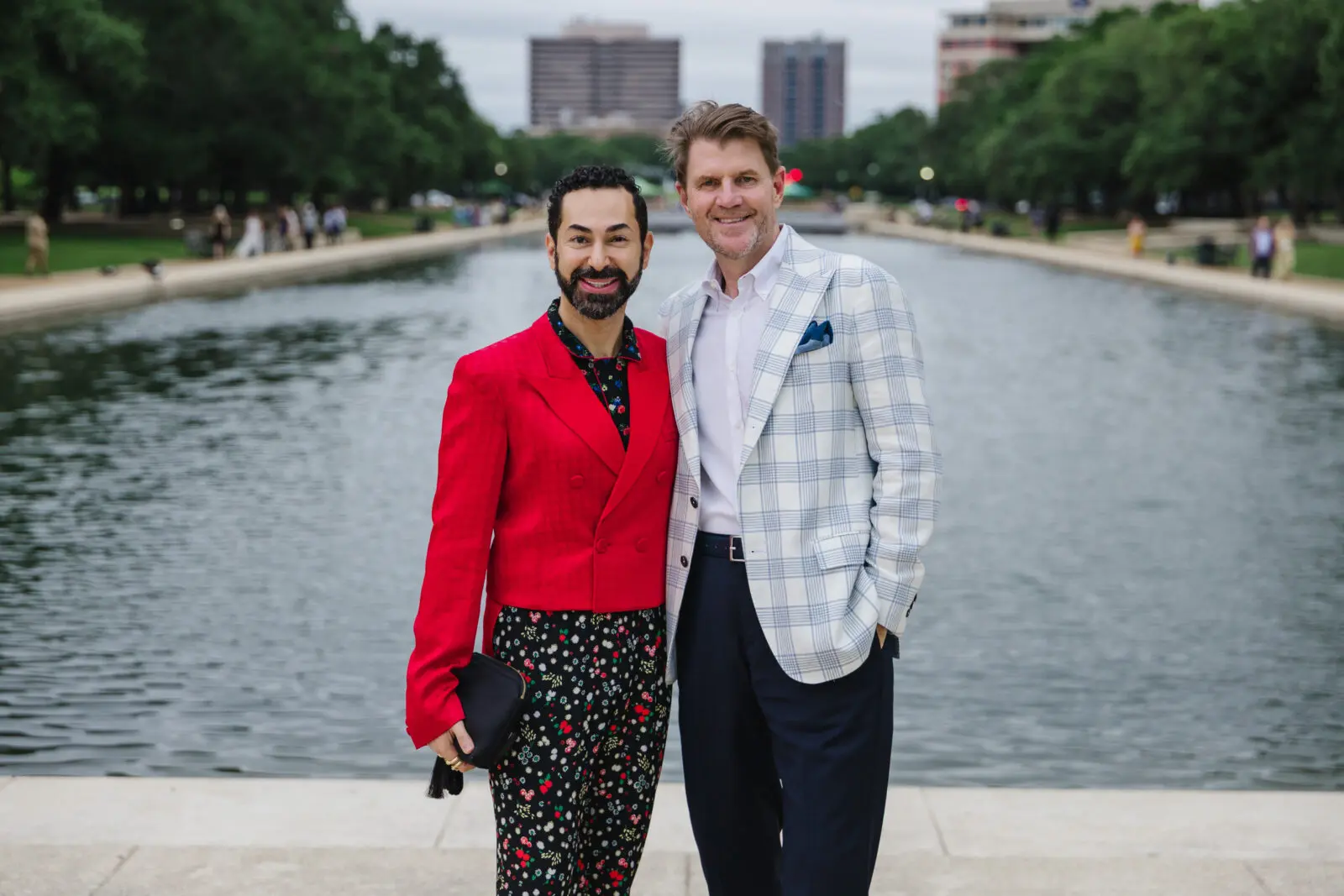 Fady Armanious & Bill Baldwin at Hermann Park Conservancy's 'Evening in the Park' (Photo by Johnny Than)