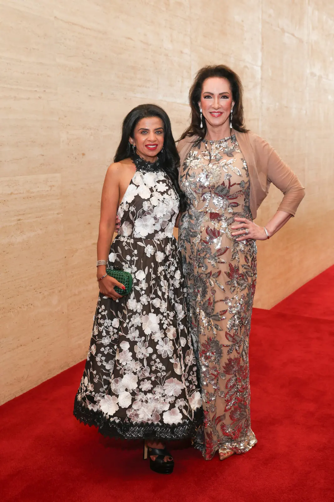 Farida Abjani, Alicia Smith  at the Houston Symphony Wine Dinner & Collector's Auction (Photo by Priscilla Dickson)