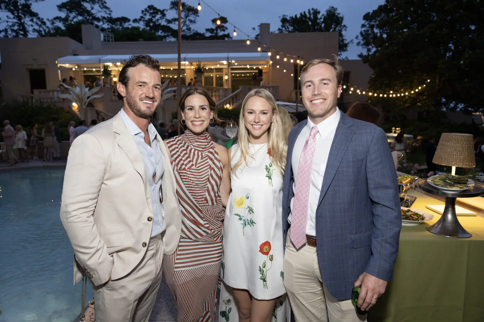 Gage & Blaine Mooring, Cleo & Stringer Brady at the Rienzi Spring Party (Photo by Jenny Antill)