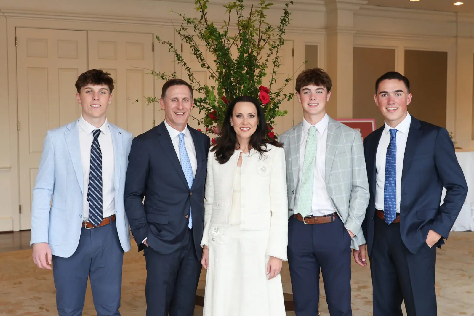 Harrison Broach, Jeff Byrd, Jamie Broach Bryd, Harrison and Parker Broach at the Broach Foundation dinner (Photo by Priscilla Dickson)