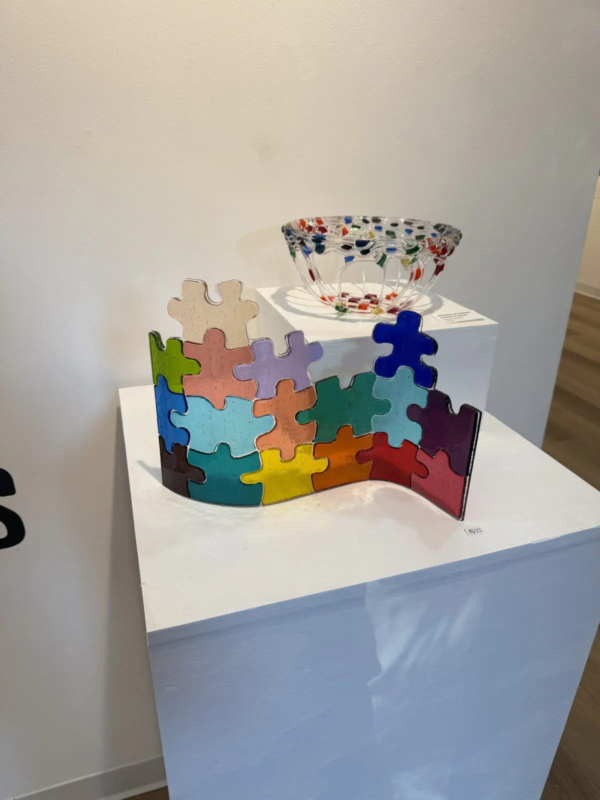 One of the glass works featured in "Thresholds" at Ardest Gallery. (Photo by Laura Landsbaum)