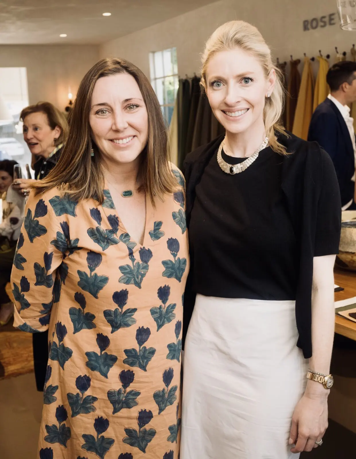 Kerry Kirk, Whitney Gordon at the Matt Camron Rugs celebration of its partnership with Rose Uniacke