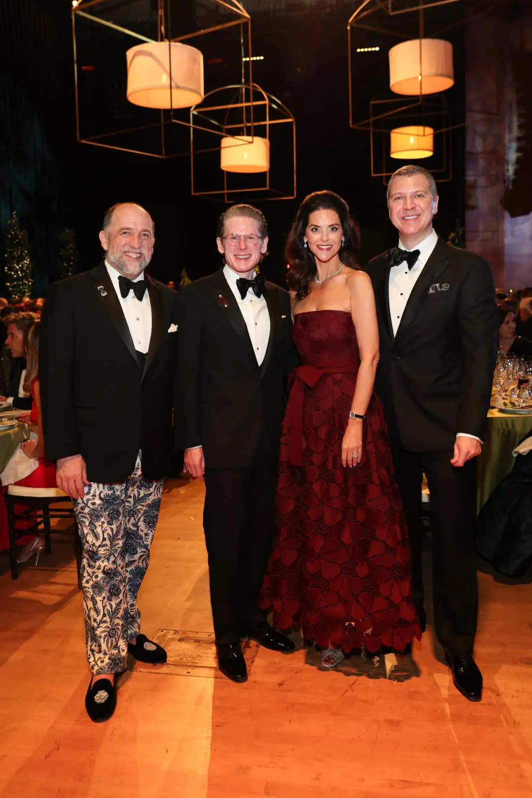 Kirk Kveton & Daniel Irion, Ann & Jonathan Ayre  at the Houston Symphony Wine Dinner & Collector's Auction (Photo by Priscilla Dickson)