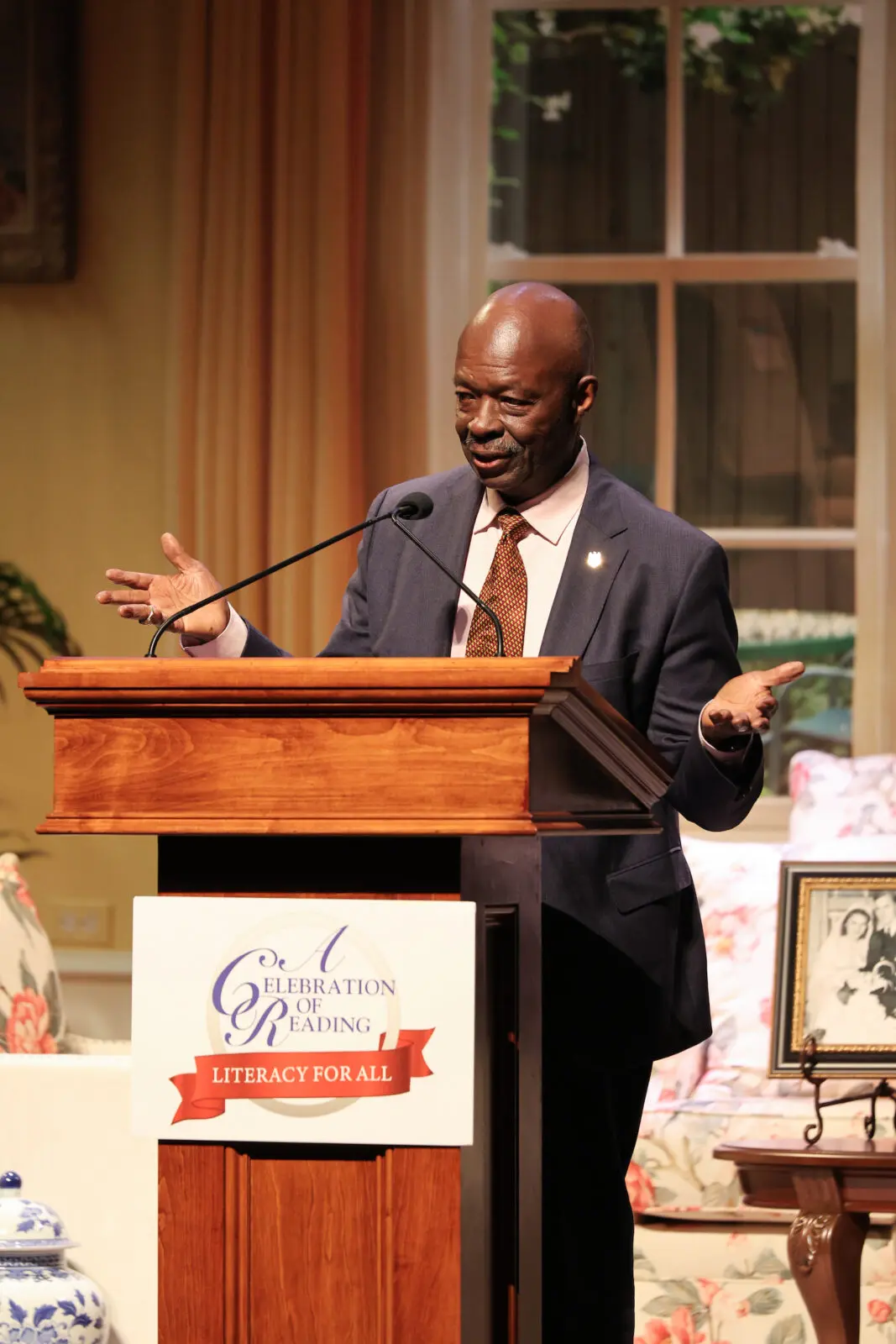 Leon Carroll Jr. at A Celebration of Reading (Photo by Priscilla Dickson) 
