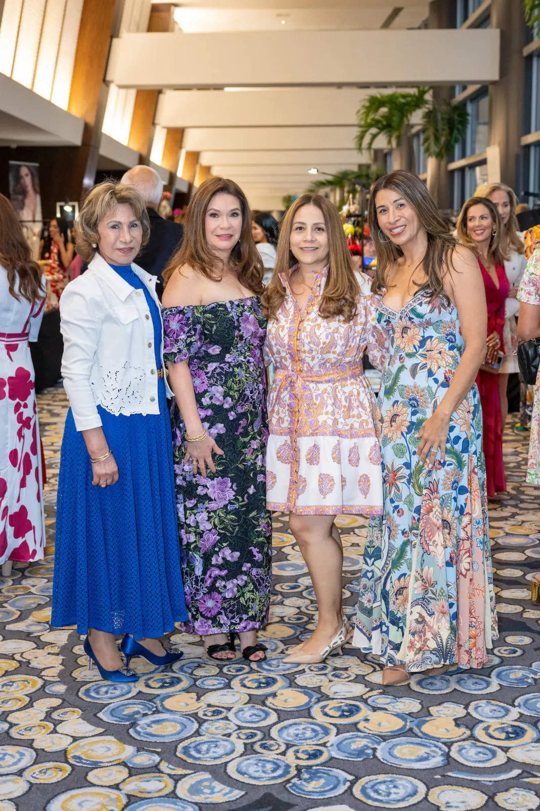 Magdalena Ortega, Esmeralda De La Cruz, Angelica Alvarez, Gabriella Sinclair at the Latin Women's Initiative 'Viva la Moda' event (Photo by Jacob Power)