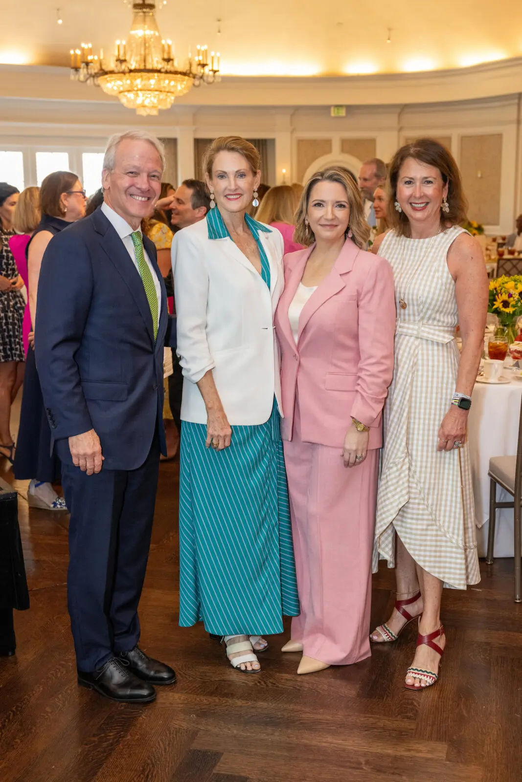 Dr. Marc Boom. Stephanie Tsuru, Darcie Wells, Ileana Trevińo at CanCare's 'Hope Survivorship' luncheon (Photo by Jacob Power)