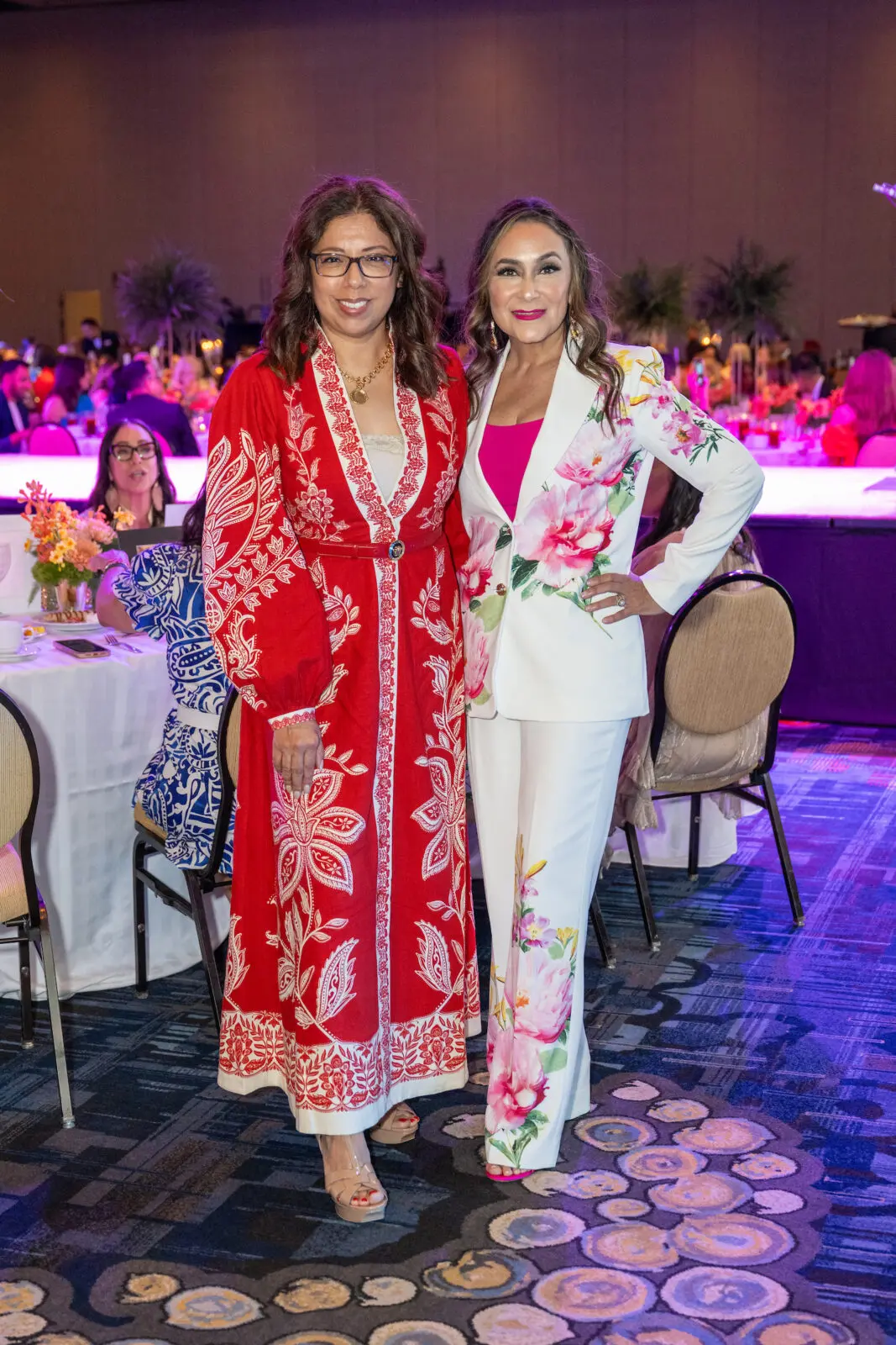 Mari Salazar, Linda Calles  at the Latin Women's Initiative 'Viva la Moda' event (Photo by Jacob Power)