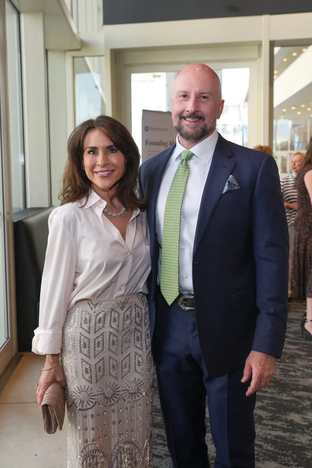 Maria Bush, Tony Bradfield at 'A Celebration of Reading' (Photo by Priscilla Dickson) 
