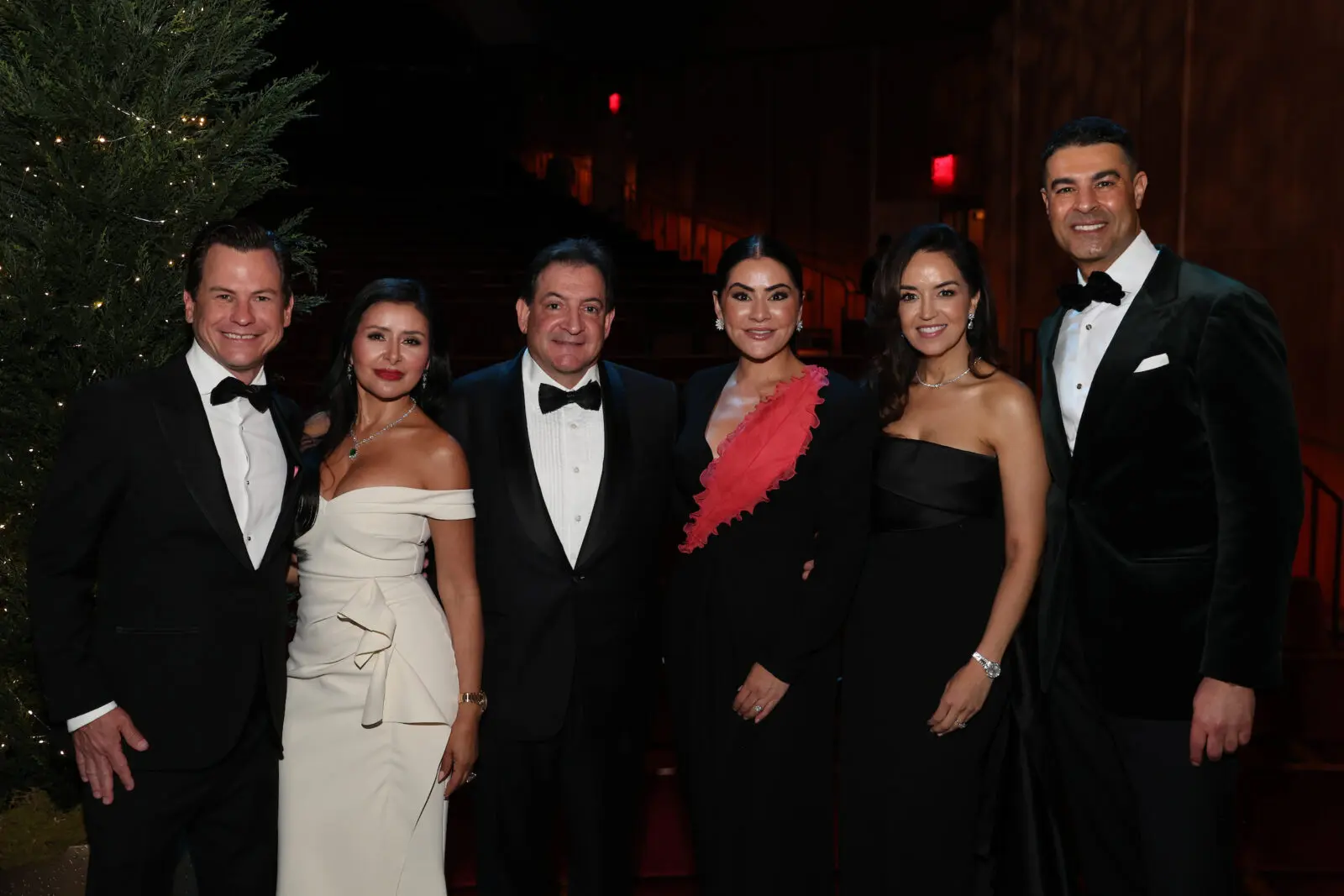 Nick & Maria Percival, Michael & Elia Gabbanelli, Maria Moncada Aloui & Omar Aloui at the Houston Symphony Wine Dinner & Collector's Auction (Photo by Priscilla Dickson)