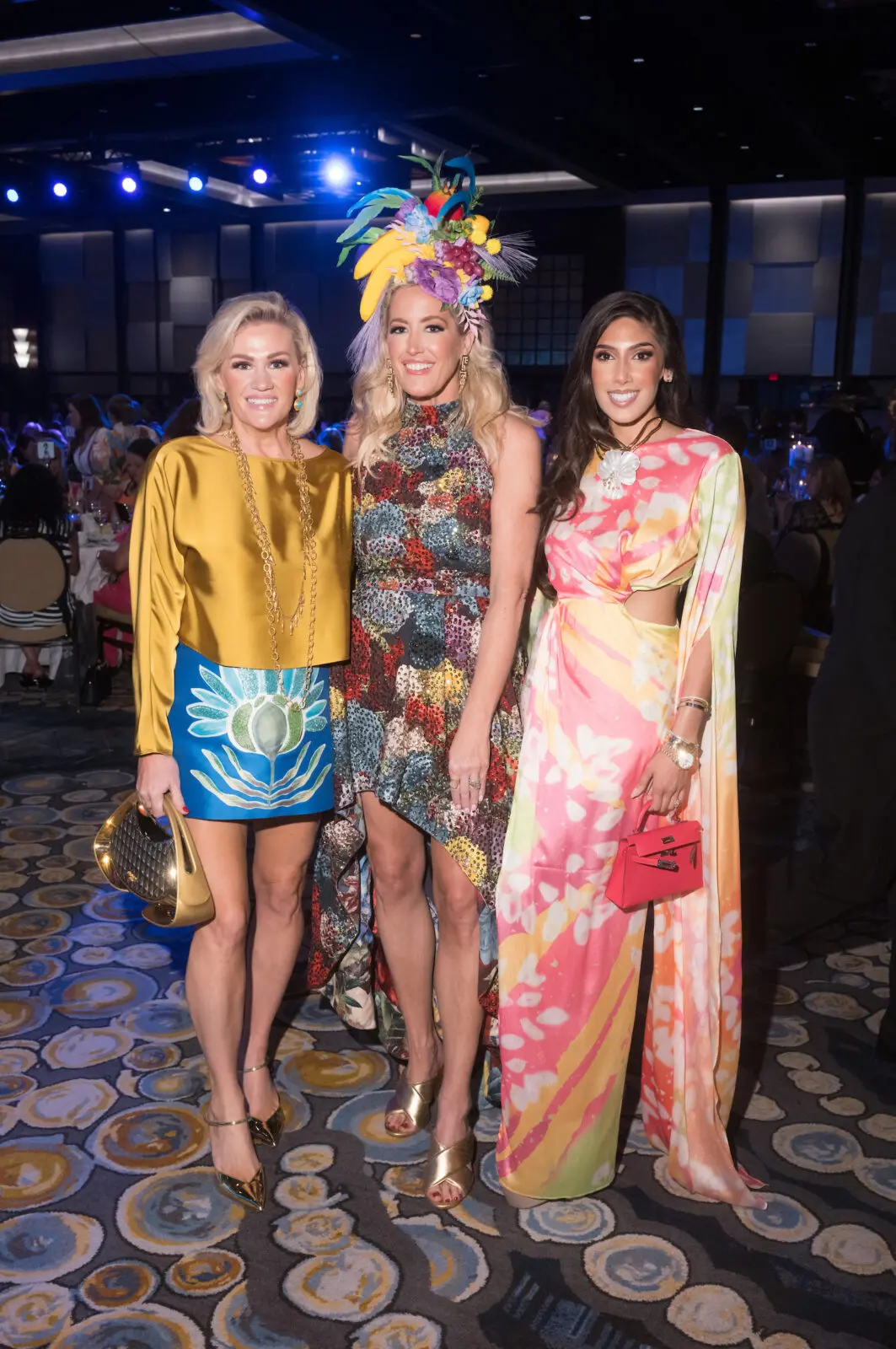 Nora Jarrard, Whitney Kuhn Lawson,  Zinat Ahmed at the Latin Women's Initiative 'Viva la Moda' event (Photo by Daniel Ortiz)