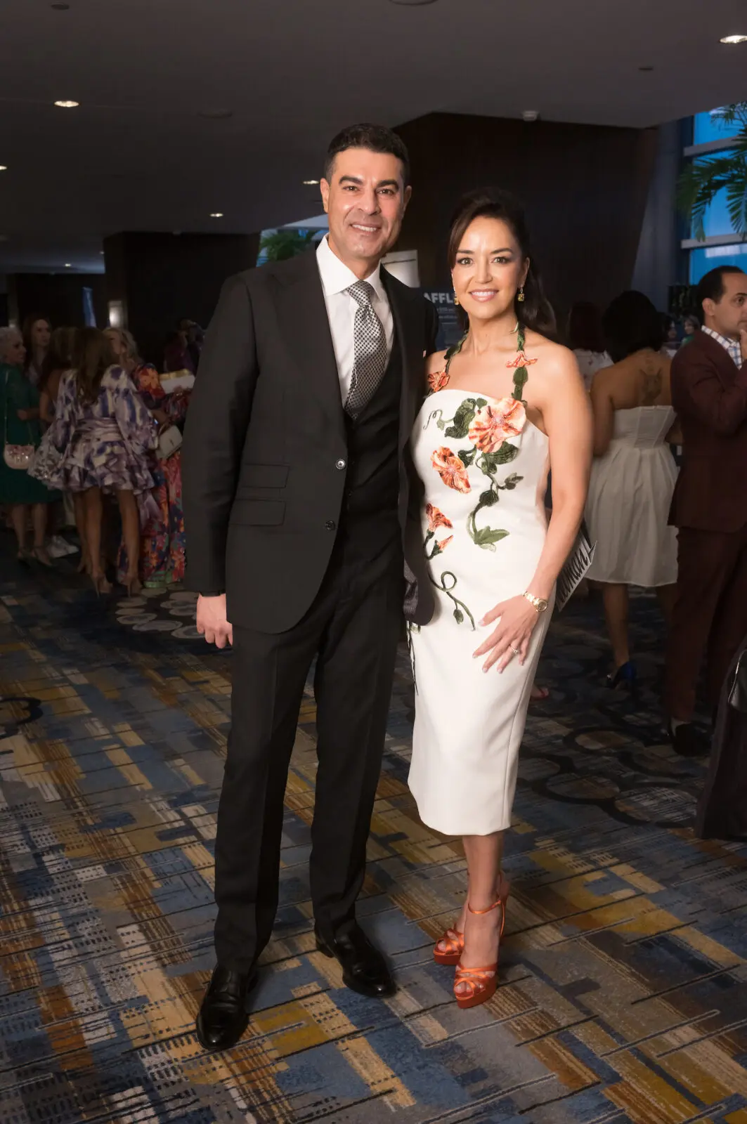 Omar Alaoui & Maria Moncada Alaoui  at the Latin Women's Initiative 'Viva la Moda' event (Photo by Daniel Ortiz)