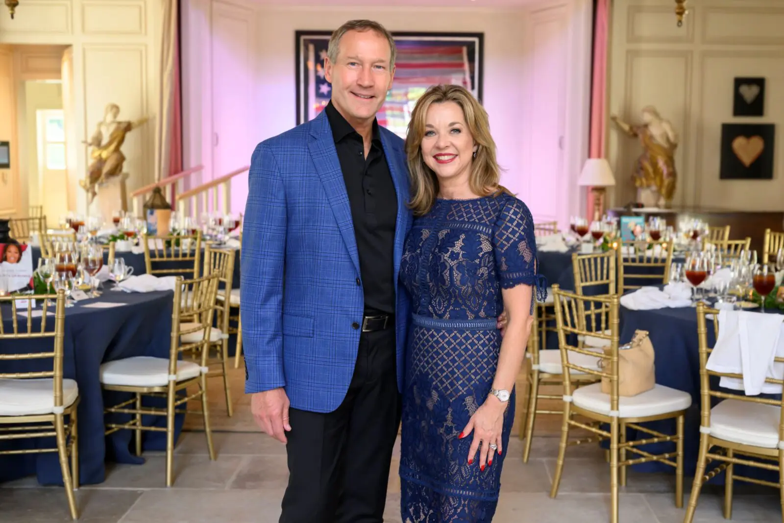 Ron Fink  & Julie Baker Fink at the author's luncheon preceding the Celebration of Reading (Photo by Michelle Watson) 