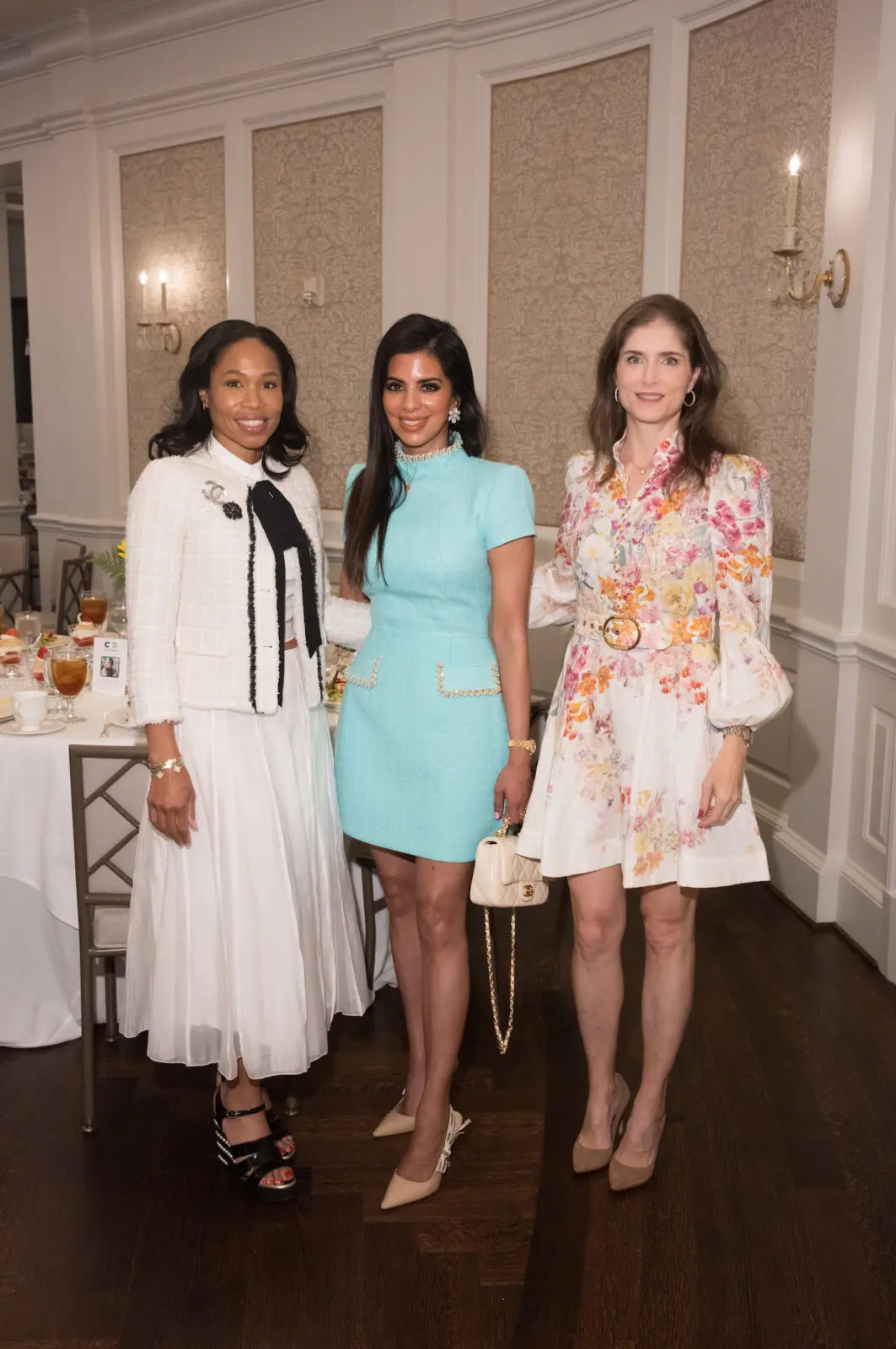 Roslyn Bazzelle Mitchell, Elizabeth Colombowala, Andrea Medina at CanCare's 'Hope Survivorship' luncheon (Photo by Daniel Ortiz)