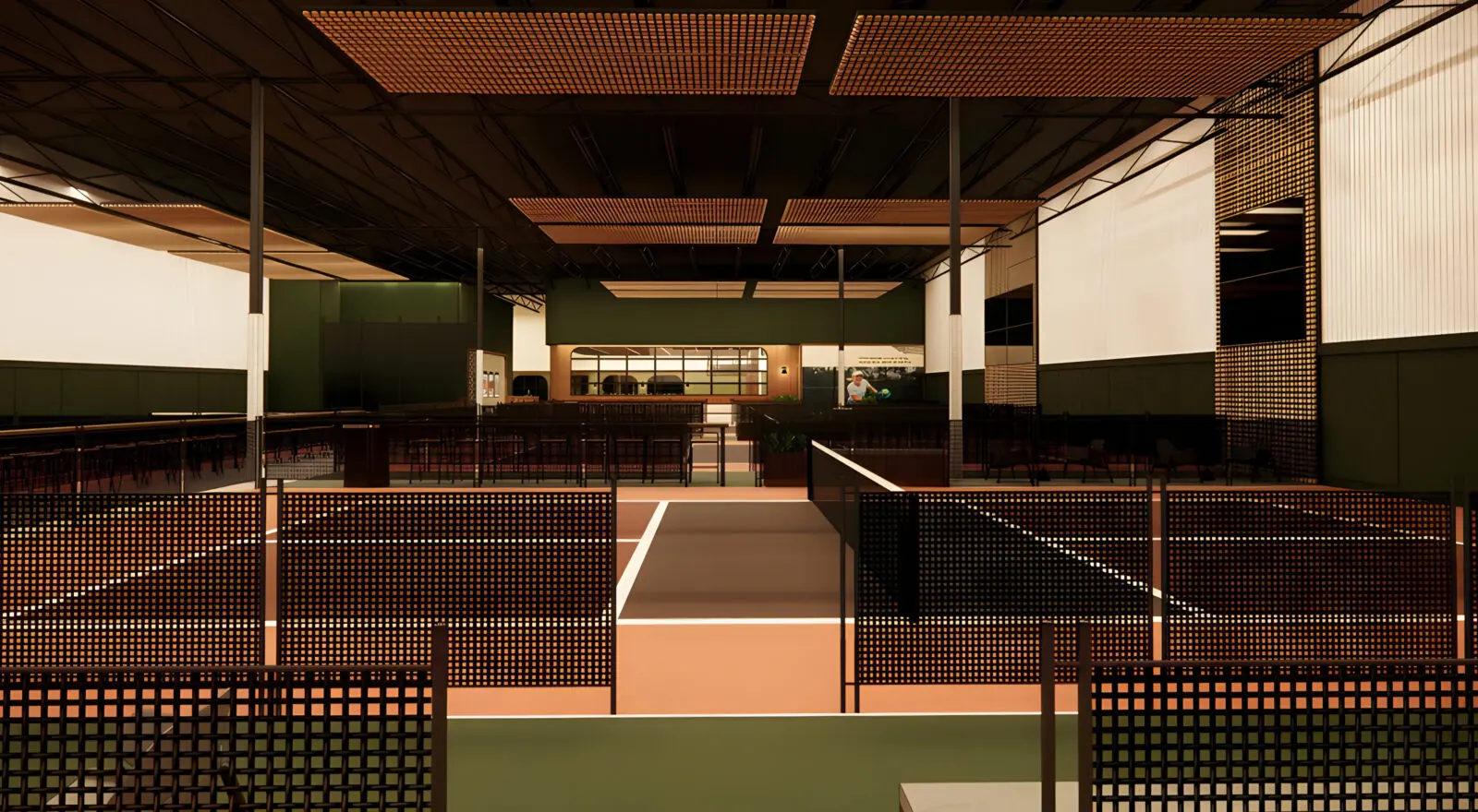 Sip & Serve Pickleball Club debuts in Dallas later this month. (Rendering courtesy of Coeval Studio)