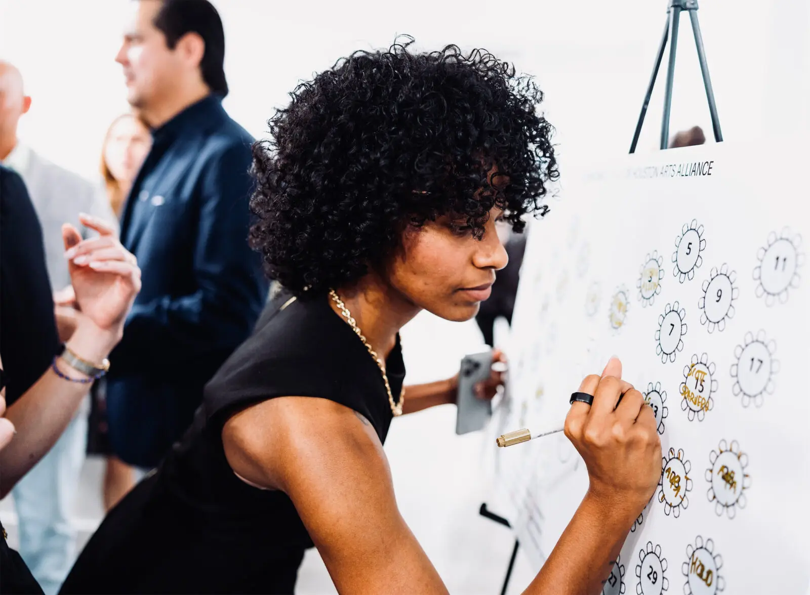 Kendahl Bermudez at the Houston Arts Alliance Gilded & Golden Kickoff (Photo by Hung L. Truong)