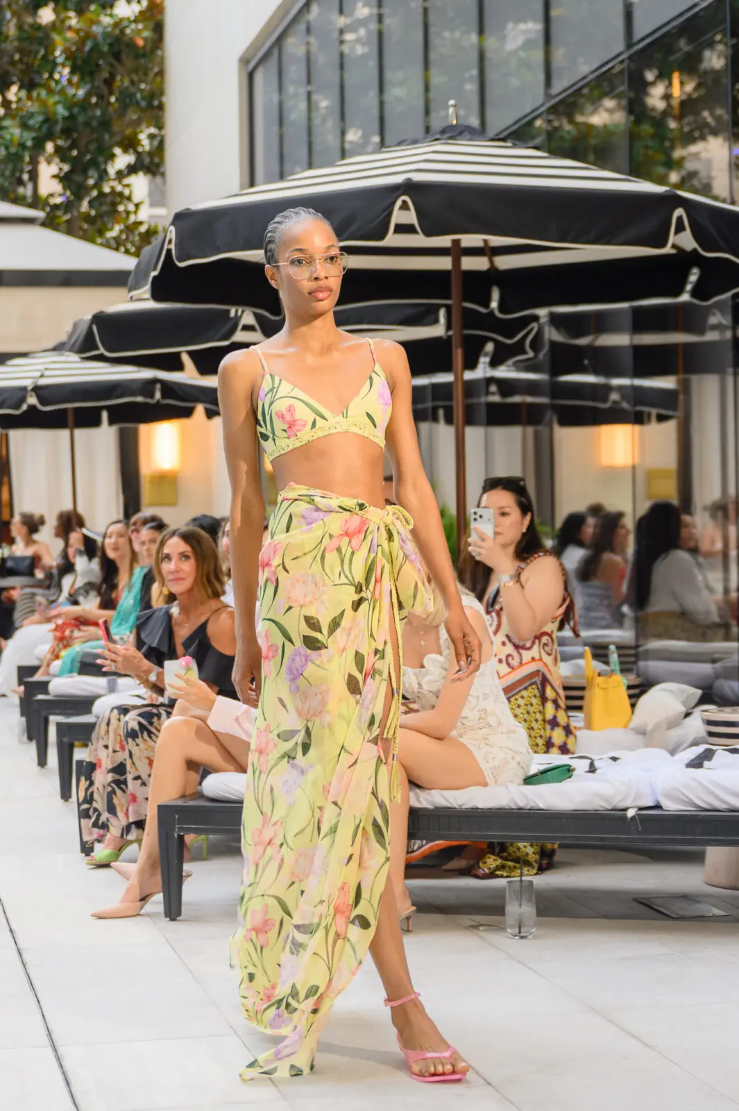 Christy Lynn 2026 High Summer fashions on display at the Post Oak Hotel (Photo by Si Vo)