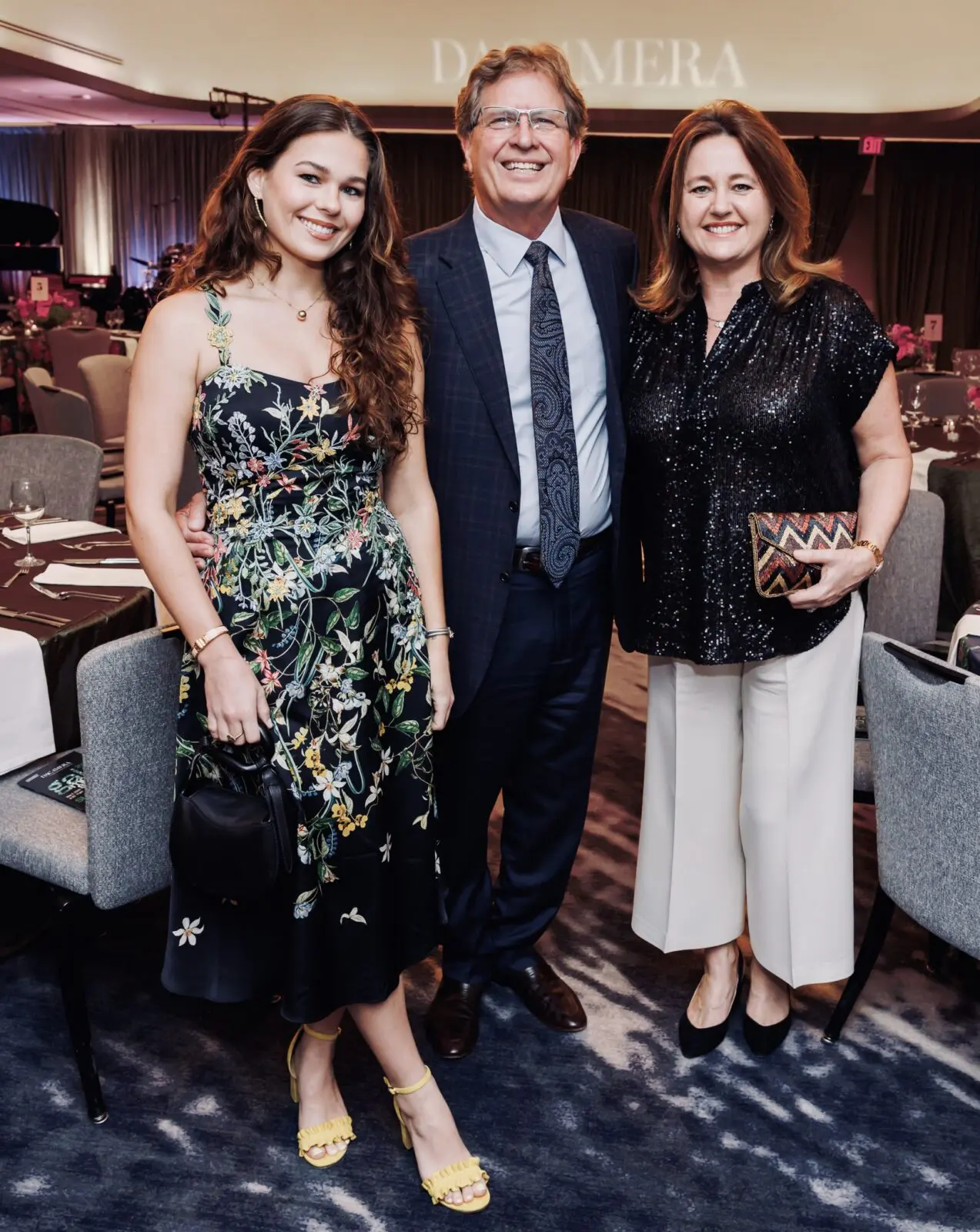 Sarah Stephens, chairs Steve & Anne-Laure Stephens at DACAMERA 2026 Gala: Music Salons and Jazz Supper Club